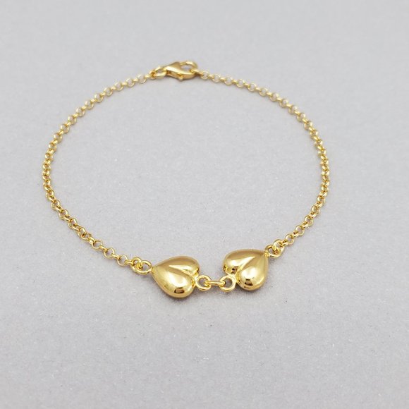 14k Gold Plated on Sterling Silver Bracelet - Picture 1 of 5